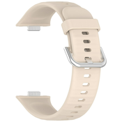 Silikonski pas za uro Huawei Watch Fit 3 - beige