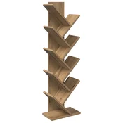vidaXL Polica za knjige v obliki drevesa 6-nadstropna 30 x 18 x 100 cm