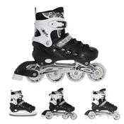 Nils Extreme NH10905 4-v-1 črni rolerji z nastavljivo hokejsko lopatico - 5907695532753
