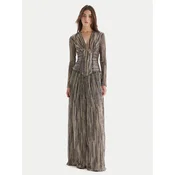 Just Cavalli Večerna obleka 79PAO946 J0252 Zlata Slim Fit