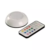 LED RGBW osvetljenje za nameštaj LED/0,5W/4,5V 3xAAA bela+daljinski upravljac