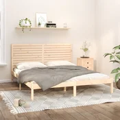 Okvir za krevet od masivnog drva 180 x 200 cm veliki bracni