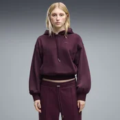 PUMA HER Relaxed Fleece Hoodie Women, Clothing, Ruby Noir, L
