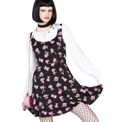 Ženska obleka KILLSTAR x GLOOMY the Naughty Grizzly - Scuffle Skater - Black - KSRA010709
