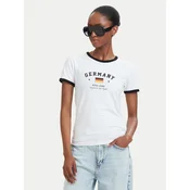 Guess Jeans Majica W6YI16 K3995 Bela Slim Fit