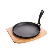 Banquet Litoželezna ponev na leseni deski GRADA 22 cm