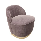 Playboy FOTELJ, roza tekstil