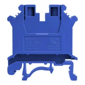 DE Modri vijačni konektor za tračnico 10 mm2 1P VDE UL 5736