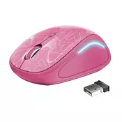 Trust YVI FX bežicni opticki miš 1600dpi pink