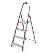 BAULICH Kucne merdevine, 4 stepenika, Aluminijum