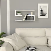 Hanah home Zidna polica Bela