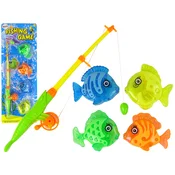 slomart Igra ribolova LEAN TOYS z ribiško palico in 4 ribicami