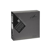 Papirnati prtički INFIBRA 2vrs. 33x33cm črni 50pcs