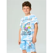 Sinsay - Kratke pantalone tie-dye Jaws - bledoplavo