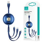 1 to 3 Usams 3V1 Kabel Za Lightning Microusb Usb-C Za Telefone Hitro Polnjenje