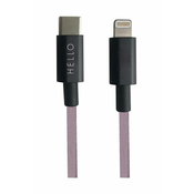Design Letters kabel za napajanje USB-C Lightning 1m