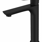 Armatura za umivalnik Intenso Black (visok izliv, črna, mat)
