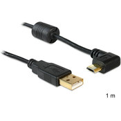 DELOCK kabel USB A-B mikro kotni-horizontalni, 1 m