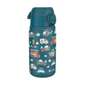 Childrens water bottle, stainless steel, 400 ml, Rescue Vehicles - Io