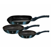 KINGHoff KOMPLET 3 GRANITNIH PONV 20/24/28 CM BERLINGER HAUS BH-6140 AQUAMARIN