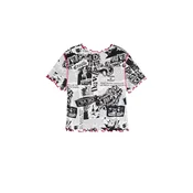 Desigual Majica Cruella Disney rdeča / črna / bela