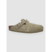 Birkenstock Boston Suede Leather Sandali faded khaki