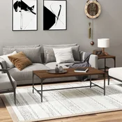 Stolic za kavu smeda boja hrasta 100x50x35 cm konstruirano drvo