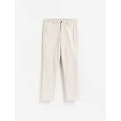 Reserved - Chino slim pantalone s mešavinom lana