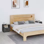 Vidaxl vidaXL Nočne omarice, komplet 2, sive, 40x34x45 cm, masiven borov les