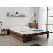 Ljubki dom Postelja ADA 160 x 200 cm hrast Posteljno dno: Lamelno posteljno dno, Vzmetnica: Brez vzmetnice