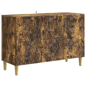 Vidaxl Strani šal Dimljen hrast 89 x 34,5 x 60 cm Inženirski les