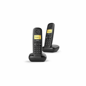 Gigaset Telefon bežicni, LCD display, 2 jedinice - A270 DUO Black