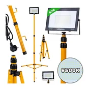 KELTIN K02065 50W LED reflektor s teleskopskim stojalom in kablom - hladno bela barva 6500K
