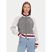 Guess Jeans Pletena jopica W5BR12 Z0561 Siva Relaxed Fit