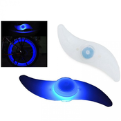 LED luč za kolo na špicah - Modra KP36357