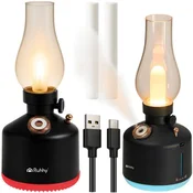 slomart RUHHY Aive Retro Vintage USB vlažilnik zraka in nočna lučka LED RGB