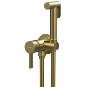 ICONIC concealed bidet mixer tap with stop shower, round, gold matt - Zlata mat barva - Sapho - ICONIC - 72 - Medeninasti - Vzvod - Krožni - 60 - 103 - 14