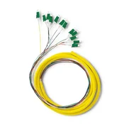 Qoltec 12 x optični kabel LC/APC | enomodni | G657A2 | 2 m