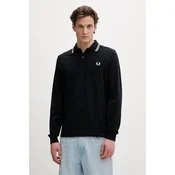 Bombažna majica z dolgimi rokavi Fred Perry