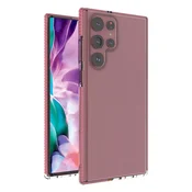 Ovitek Spring Case Gel za Samsung Galaxy S22 Ultra - svetlo roza