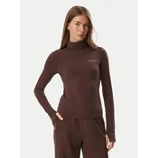 Guess Bluza V6BP11 K6907 Temno rjava Slim Fit