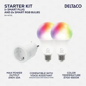 DELTACO SMART HOME Starter Kit 1 (2 Žarulje + 1 uticnica)