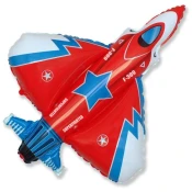 BP Balon iz folije - Bojno letalo, rdeča