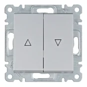 Lumina Monostabilno stikalo za rolete (vklopni kontakt) srebrno WL0322