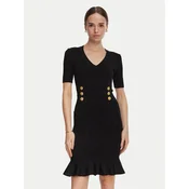 Marciano Guess Pletena obleka G6YK18 Z1012 Črna Slim Fit