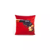 Ukrasni jastuk TOILETPAPER REVOLVER 50 x 50 cm, crvena, Seletti