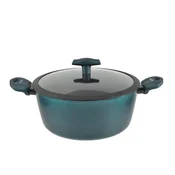 Nelepljiva aluminijasta kozica Sea Line s stekleno pokrovko 28cm 6,1l 54476