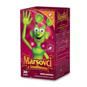 Marsovci z inulinom, okus jagode, 30 tablet