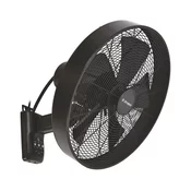 ZEVENTI - Zidni ventilator FREEZE 50W/230V crna/smeda + daljinski upravljac