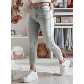 Spodnie damskie jeansowe skinny SKINNIUP jasnoniebieskie Dstreet